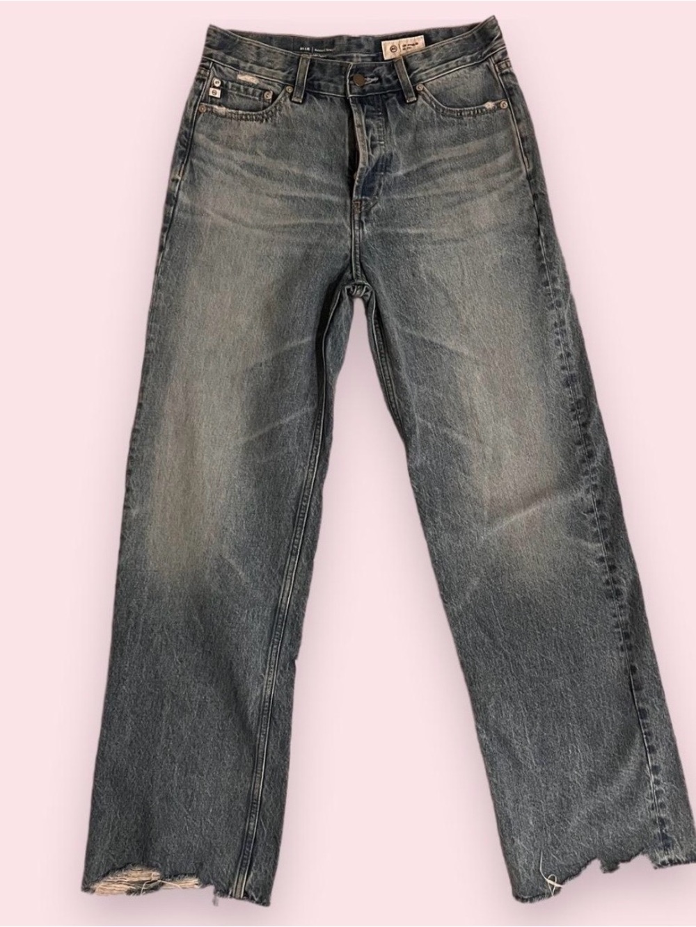 AG Adriano Goldschmied Billie Relaxed Straight Jeans size 25